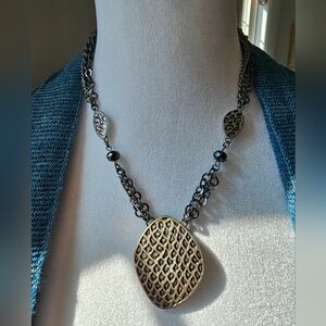 Dark Textured Necklace